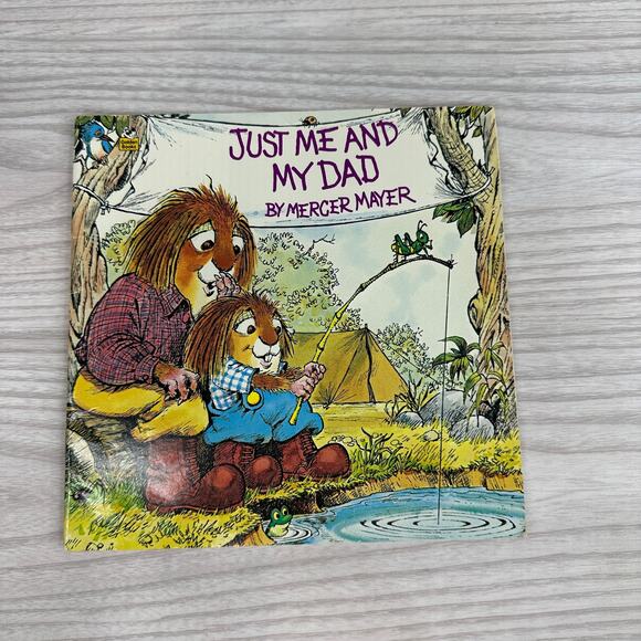 VTG Just Me and My Dad by Mercer Mayer Golden Look Look Book Little Critter Kids - Picture 1 of 6
